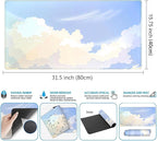 Blue Cloud XXL Large Extended Gaming Mouse Pad Computer Mat Aesthetics Mousepad - Image 3