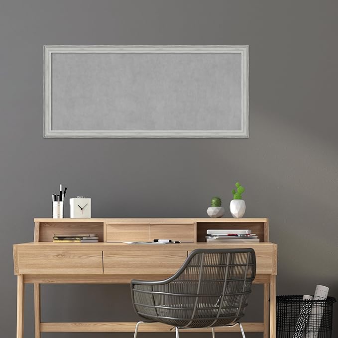 Amanti Art Silver Framed Magnetic Board 23x51 Oversize Vision Board - Image 5