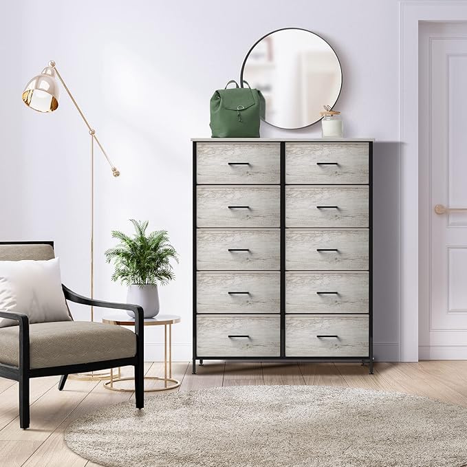Sorbus Dresser with 10 Faux Wood Drawers - Image 2