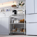 M MZG 1000 lbs Storage Shelving Steel Heavy Duty 4-Tier Utility Shelving Unit - Image 6