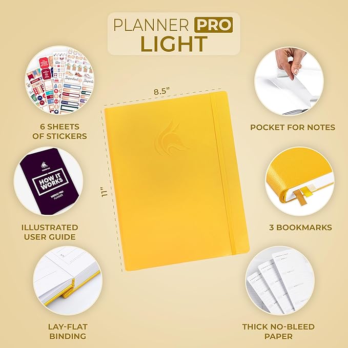 Clever Fox Planner PRO Light – Weekly & Monthly Life Planner to Increase - Image 2