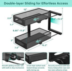 Beleeb Under Sink Organizer, Height Adjustable Organization and Storage Series - Image 2