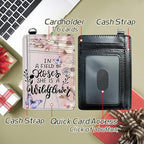 BWEGRHE Small Travel Wallets, Sakura Butterfly Slim Minimalist Front Pocket - Image 5