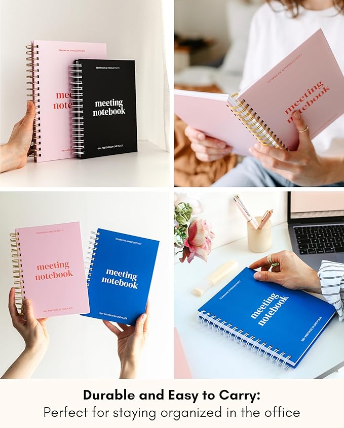 Lamare Meeting Notebook for Work Organization – Perfect Work Notebook for Note - Image 6