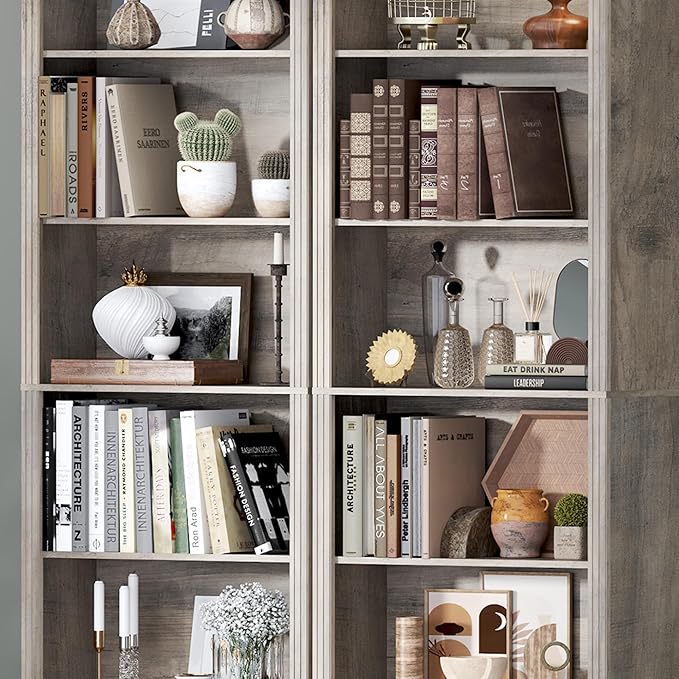 BORNOON 75" Tall Bookshelf, 6-Tier Floor Standing Bookcase - Image 6
