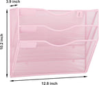 EASEPRES 3 Pocket Mesh Hanging Wall File Organizer, Wall Mounted Mail Paper - Image 2