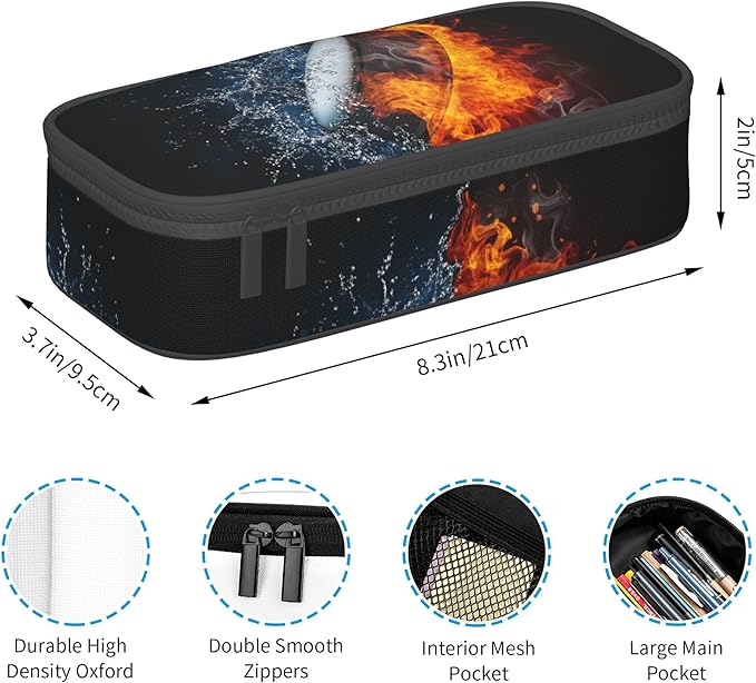 YIJIUWKIS Hockey Pencil Case for Kids Boys, Large Capacity Pencil Box Storage - Image 3