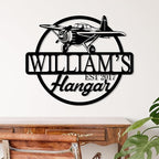 Personalized Metal Airplane Wall Art, Airplane Name Sign, Customized Pilot Name - Image 6