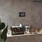 Please Wait to Be Seated Sign 7" x 5" | Small Black Plastic Sign - Image 5