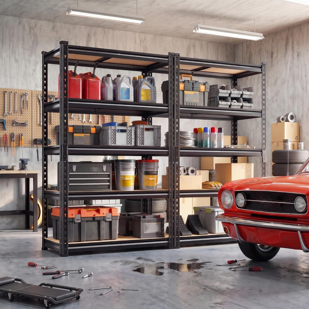 reibii 2 pack garage shelving,5 tier heavy duty, view 10