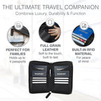 Full Grain Leather Family Passport Holder - Image 2