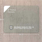 Vitrazza Glass Chair Mat 46” x 60” Superior ¼ Thick, Chiaro Standard Clear - Image 3