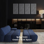 BUBOS 4 Pack Thickened Acoustic Panels, 23.6''x11.8'' Self-Adhesive Sound - Image 6
