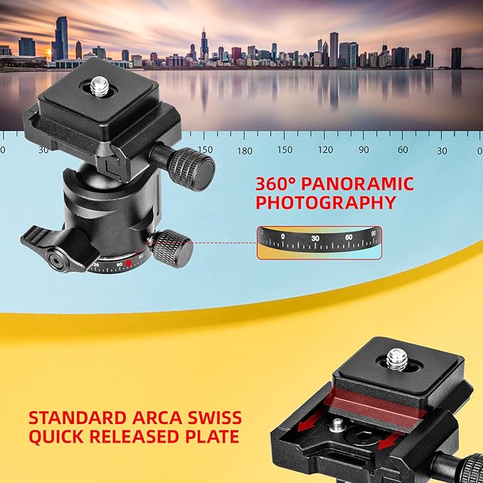Zeadio Heavy Duty Metal Tripod Kit - Image 6
