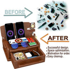 MED Wood Phone Docking Station – Nightstand Desk Organizer - Image 3