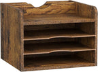 Snughome Vintage Wood File Organizer Desktop, 13.7‘’ Document Letter Mail Tray by Snughome