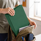Samsill 1.5 Inch 3 Ring Binders, Economy Round Ring, Clear View Cover, 325 Sheet Capacity - for School, Home, Office - Green, 12 Pack