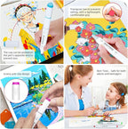 HOMESILMO-48 Color Double Head Alcohol Marker Set, Fine Chisel, Dual Effect - Image 5