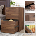 FATIGOS 2 Drawer File Cabinets, Wood File Cabinet - Image 6
