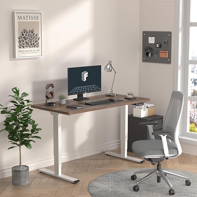 FLEXISPOT E6 3-Stage Dual Motor Electric Standing Desk 55 x 28 Sit Stand Up Desk - Image 2