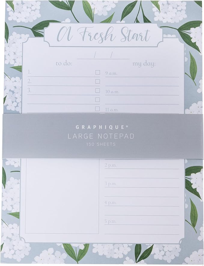 Graphique Daily To-Do List Notepad, 150 Tear-Away Sheets, Floral Task Planner - Image 3