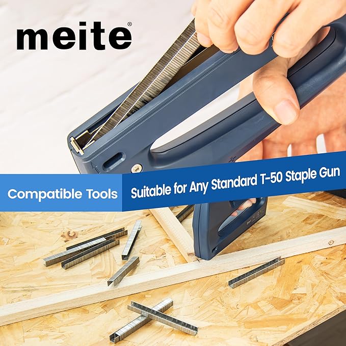 meite T-50 Heavy Duty Staples Marine, 1/2 Inch 304 Stainless Steel Staples - Image 6
