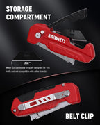 KAIWEETS Utility Knife Scraper, 2-in-1 Folding Box Cutter - Image 6