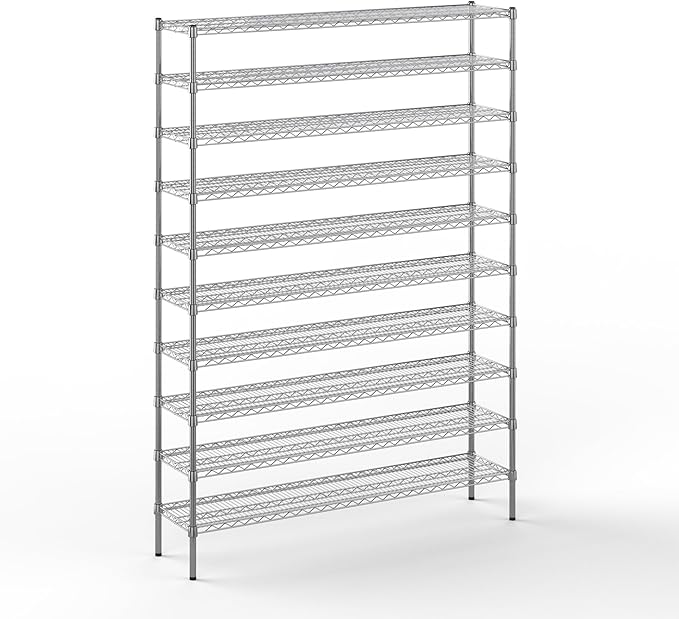Regal Altair 14" Deep x 60" Wide x 86" Height Wire Shelving Kit | 10-Tier | NSF by Regal+Altair