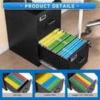 BYNSOE 2 Drawer File Cabinet - Image 4