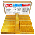 SimCos 18 Gauge 1/4" Narrow Crown Staples, Galvanized Upholstery Staples by SimCos