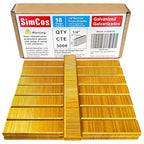 SimCos 18 Gauge 1/4" Narrow Crown Staples, Galvanized Upholstery Staples by SimCos