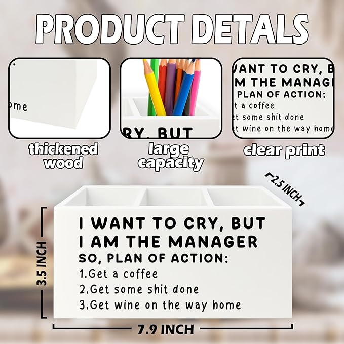 XPH Funny Pen Office Pencil Holder Organizer - Image 7