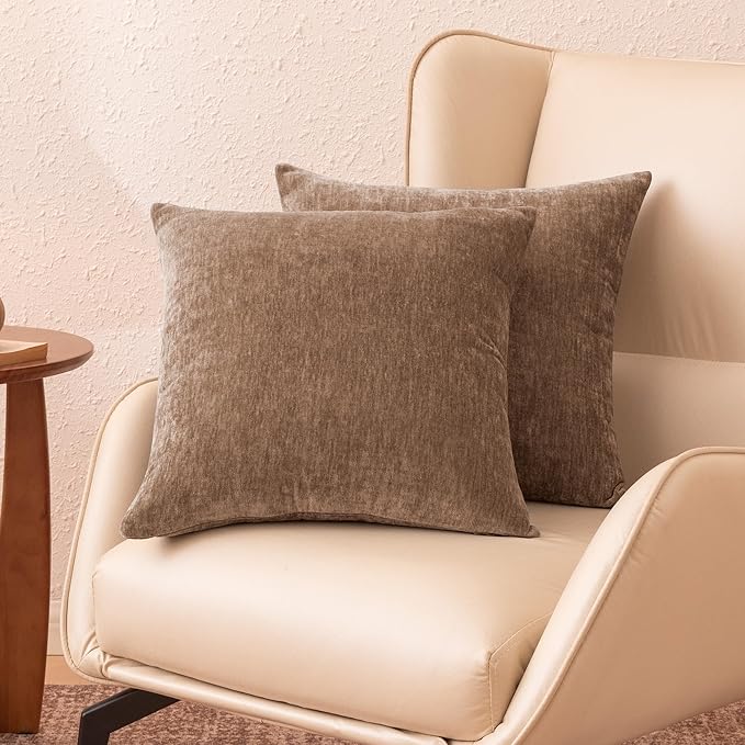 Amazon Basics Chenille Throw Pillow Covers, Home Decor Cushion Cover - Image 2