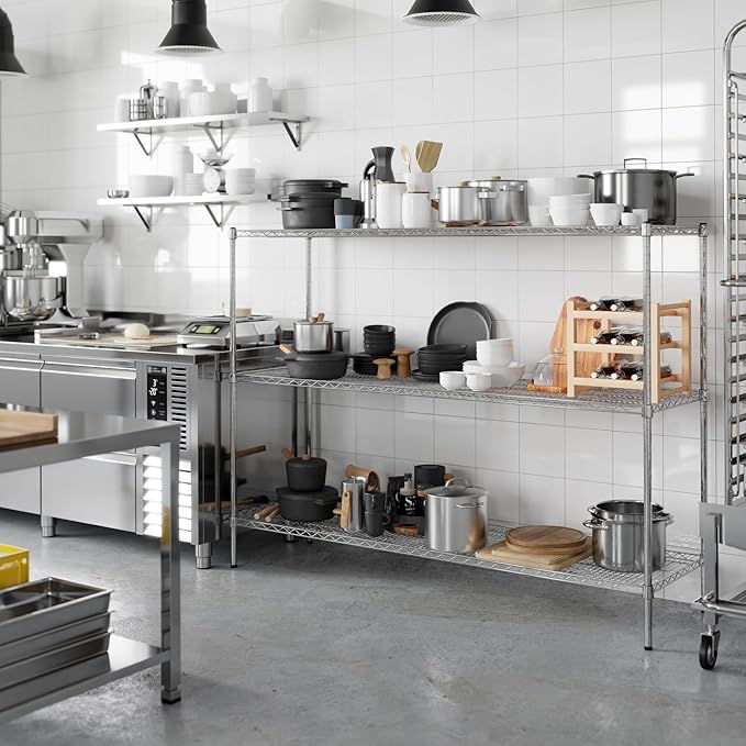 Regal Altair 21" Deep x 72" Wide x 54" Height Wire Shelving Kit | 3-Tier | NSF - Image 7