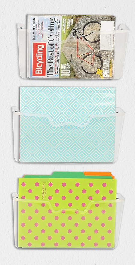 Simple Houseware Clear Single Pocket Wall Mount - Image 2