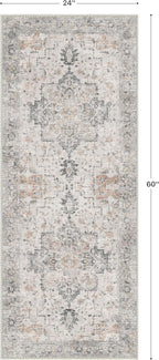 GENIMO Runner Rug 2x5 Non Slip Machine Washable Vintage Hallway Runner Rug - Image 2