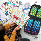 H & B 180 Colored Pencils Set, Art Pencil Kit - Image 5