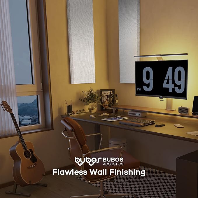 BUBOS 2 PCS Acoustic Panels, 47.2''x11.8'' Fabric Soundproof Wall Panels - Image 7