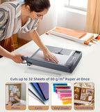 Firbon 12" Guillotine Paper Cutter, Heavy Duty 30-Sheet Capacity Trimmer - Image 4
