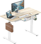 SHW 48-Inch Electric Height Adjustable Standing Desk by SHW