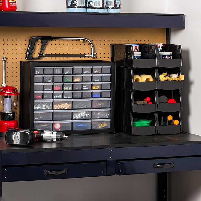 IRIS USA Screw Tool Organizer Small Parts Cabinet, Electronics Hardware Nuts - Image 7