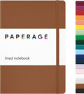 PAPERAGE Lined Journal Notebook, 160 Pages, Medium 5.6 in x 8 in by PAPERAGE