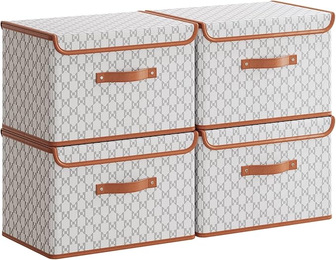Tuza 4 Pack Fabric Storage Bins by TidySpaceSoftlyStyled