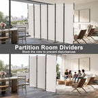 Kecreque 6 Panel Room Divider, 6ft Folding Screen Portable Wall Partition Room - Image 4