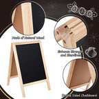 Henoyso 2 Pcs 16" x 10" Small Chalkboard Easel Tabletop Chalkboard Signs Menu - Image 3