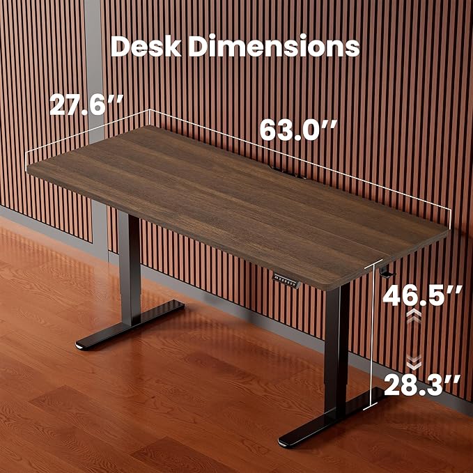 ErGear Height Adjustable Electric Standing Desk, 63 x 28 Inches Sit Stand up - Image 3
