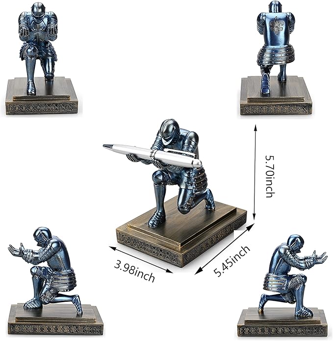 HDMbigmi Knight Pen Holder Pen Stand Desk Organizers and Accessories Resin - Image 7