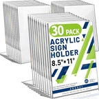 Aheroi Acrylic Sign Holder 8.5 x 11, Plastic Stands Flyer Display, Office by Aheroi