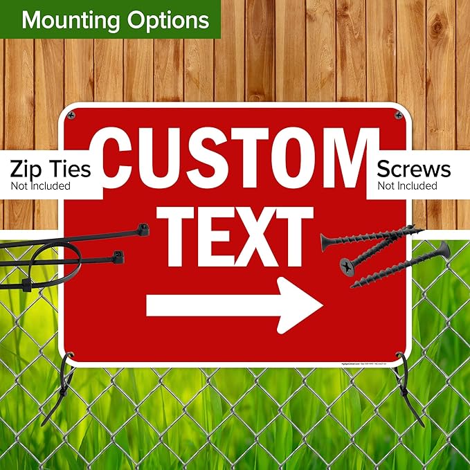Custom Arrow, Custom Directional Sign, Right Arrow, 18x24 Inches, 55 mil thick - Image 5