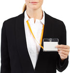 Amazon Basics ID Badge Holders, Horizontal Clear Plastic 3.38" x 2.38" - Image 4